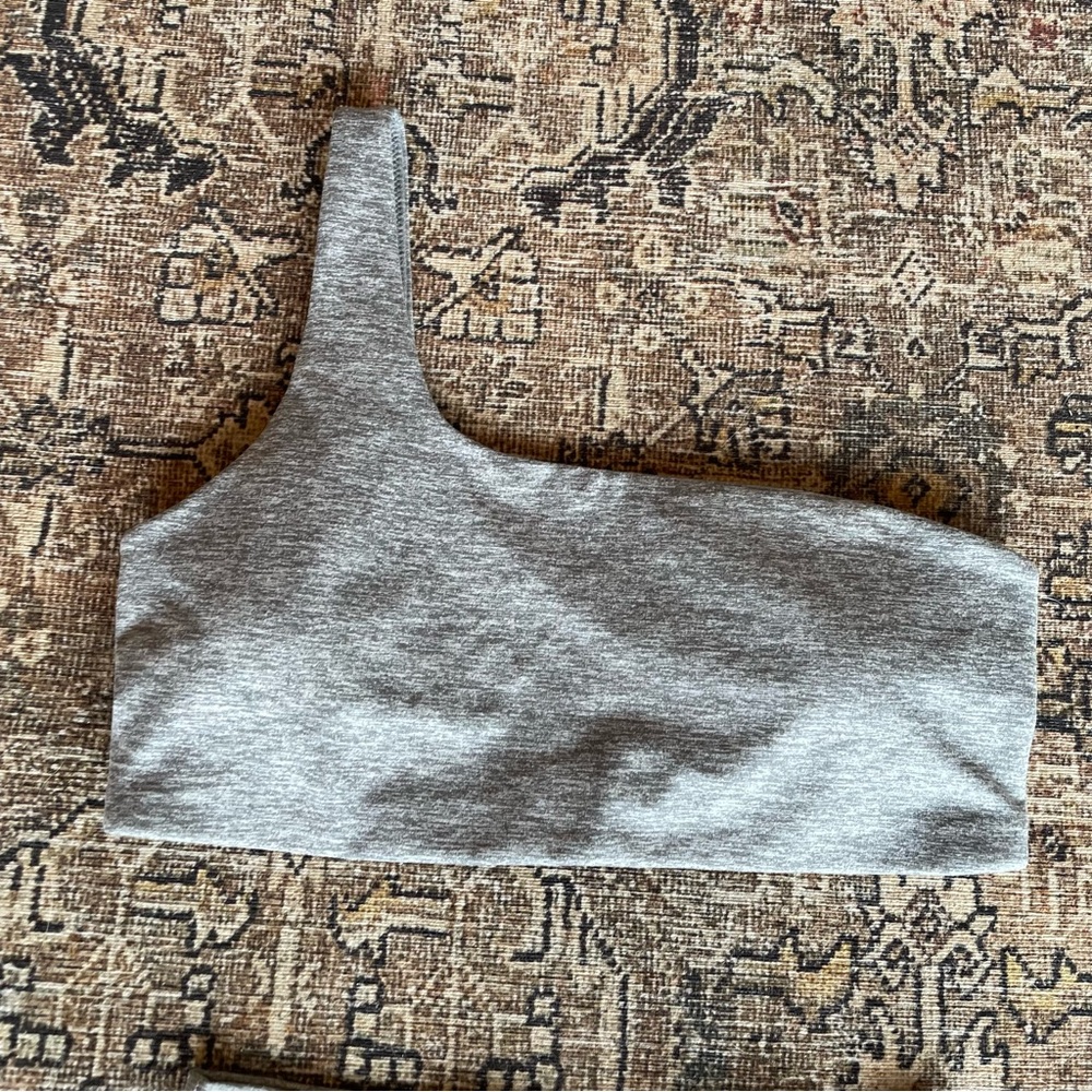 Aerie Offline Active/Lounge Set - One Shoulder Sports Bra + Bike Shorts - S - Picture 3 of 4
